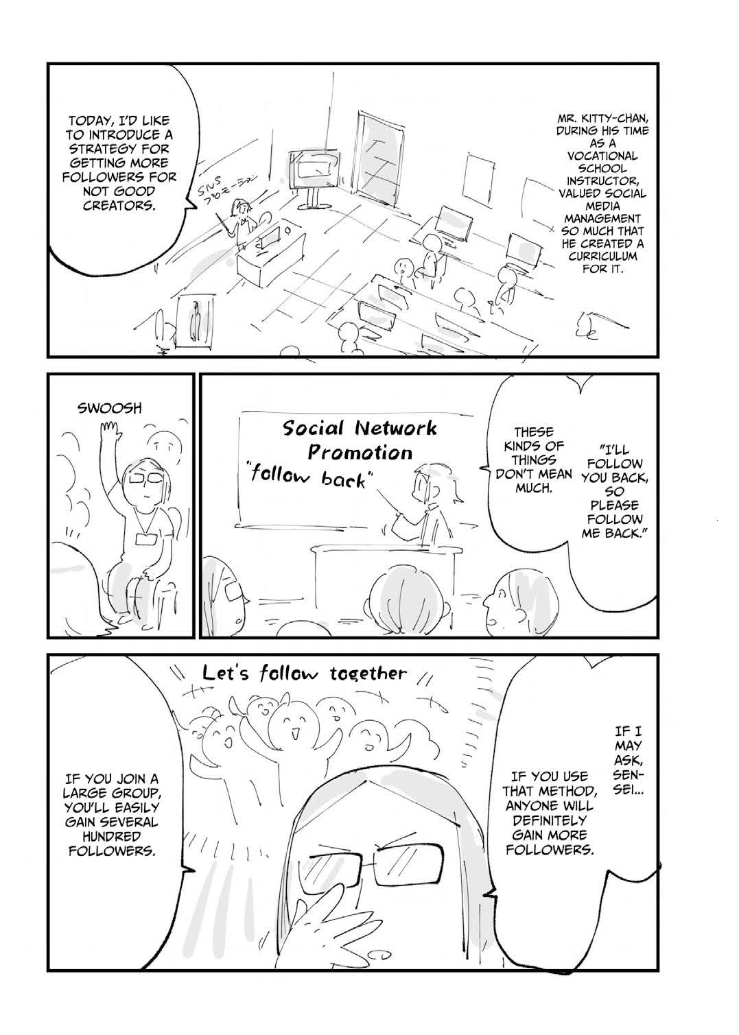 I Drew a Manga About Social Media Promotion-① Cover